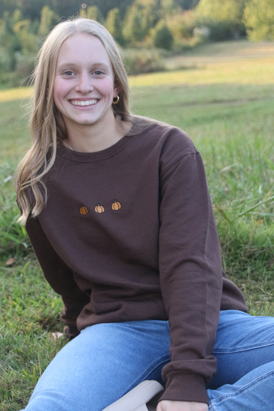 Fall Pumpkin Crewneck Sweatshirt