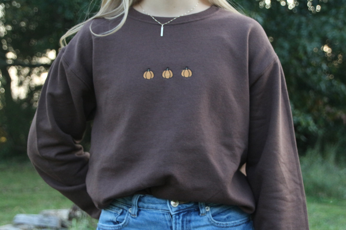 Fall Pumpkin Crewneck Sweatshirt
