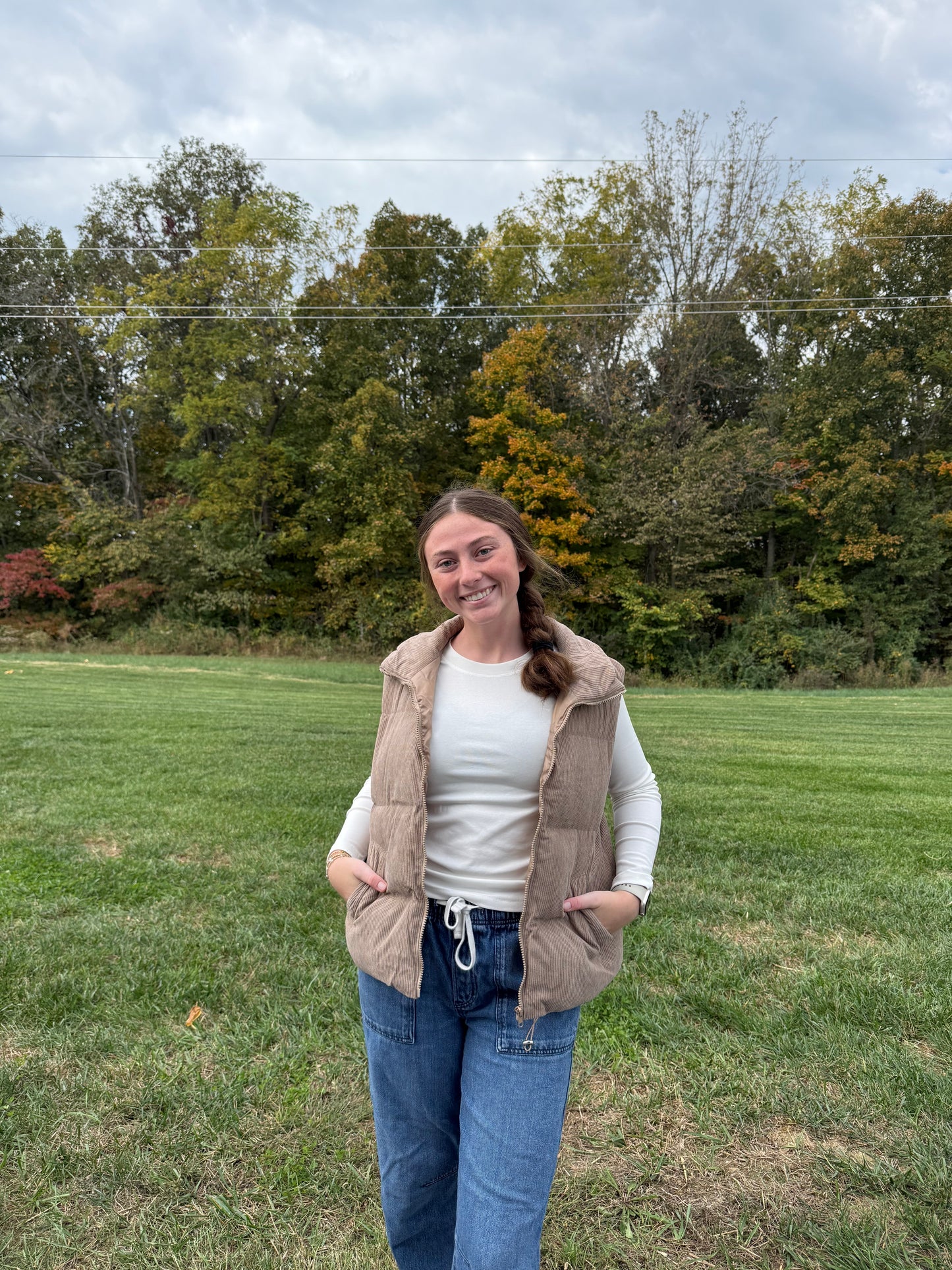 CORDUROY PUFFER VEST