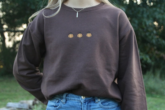Fall Pumpkin Crewneck Sweatshirt