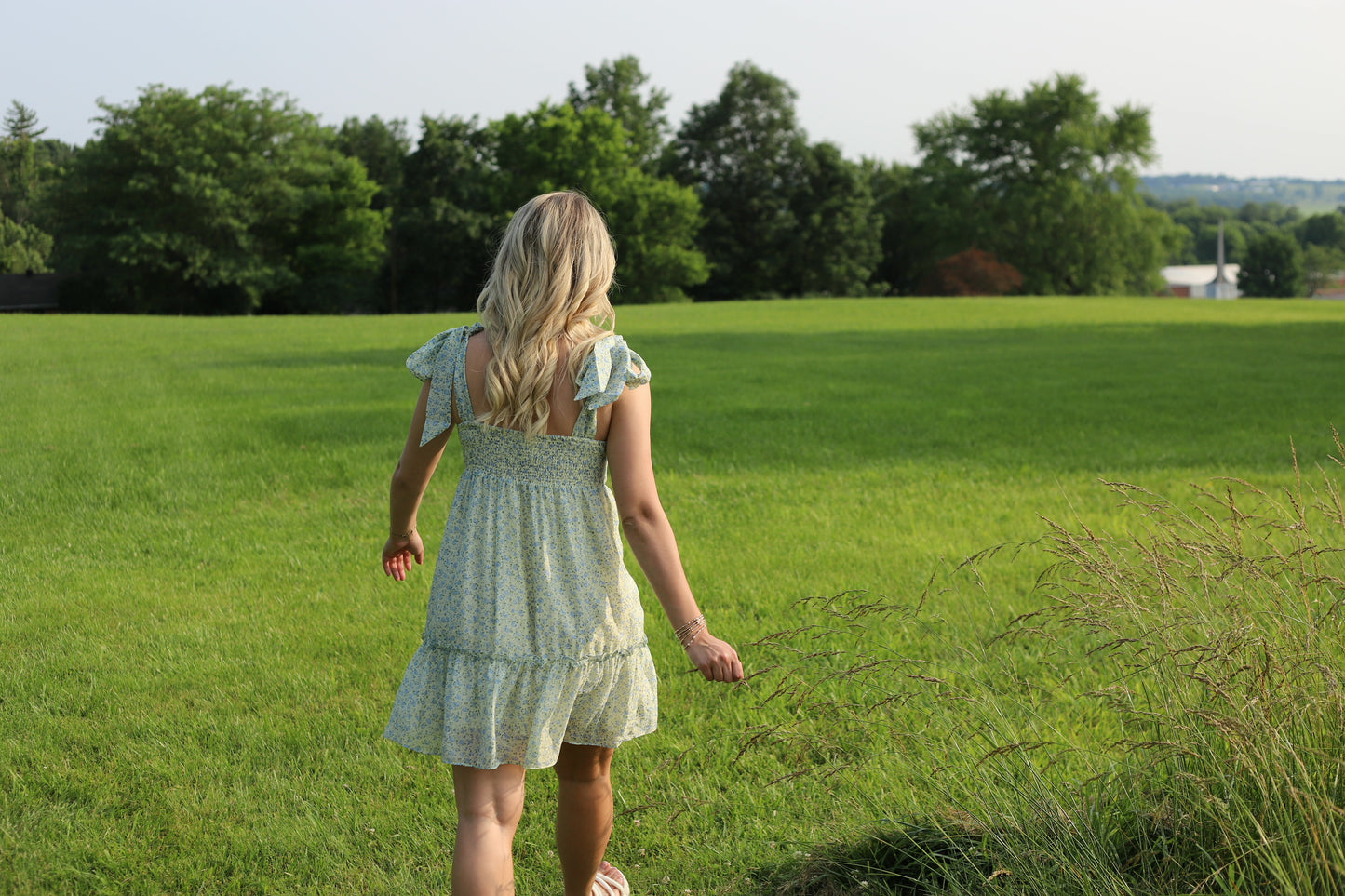 Floral Baby Doll Ruffled Tier Mini Dress