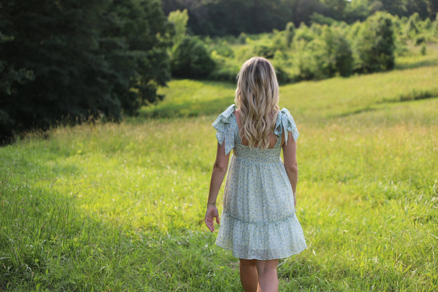 Floral Baby Doll Ruffled Tier Mini Dress