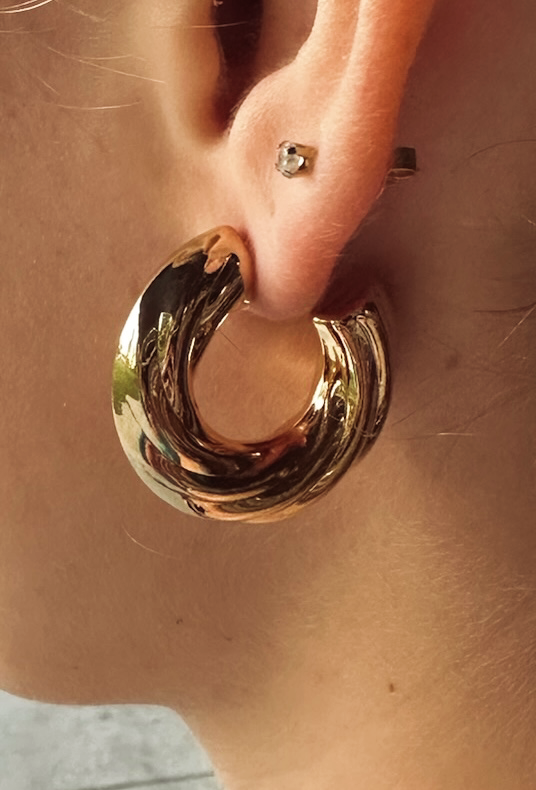 Retro Minimalist C Shape Earrings