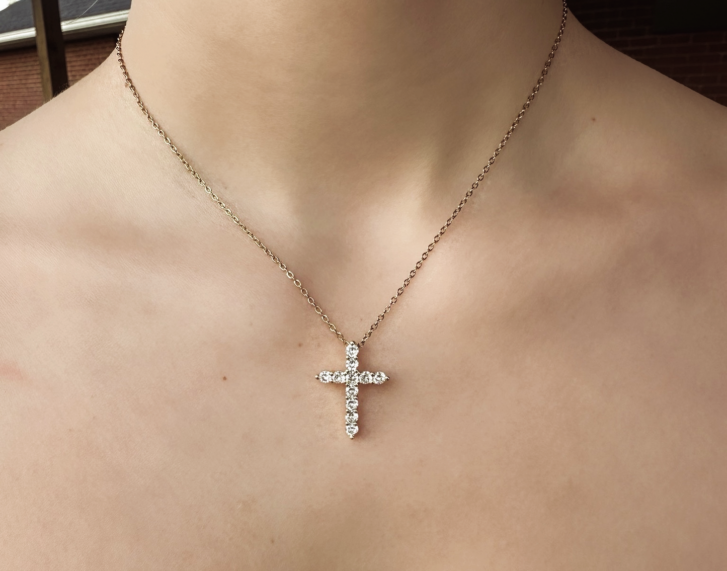 Cross Necklace - Gold