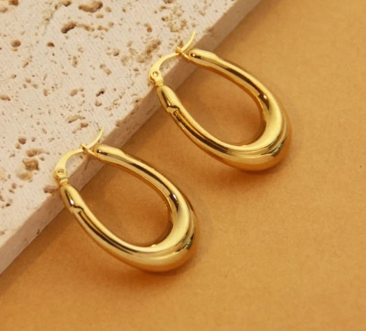 Rectangle Hoop Earrings